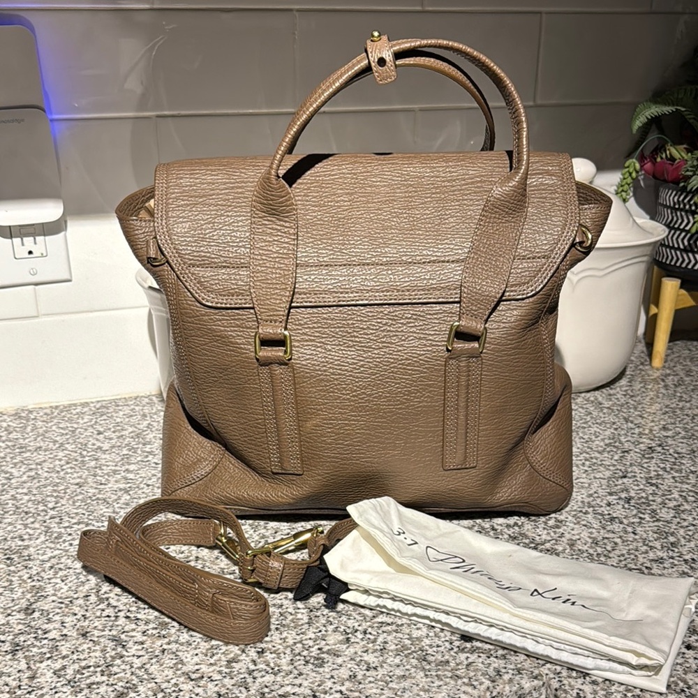 3.1 Phillip Lim Pashli Brown Leather Satchel - Picture 4 of 7